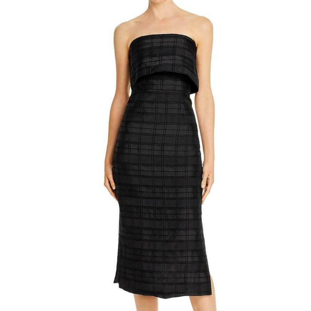 C/MEO Collective - Refresh Plaid Strapless Dress